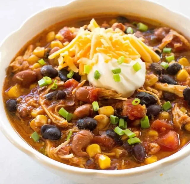 CHICKEN TACO SOUP RECIPE