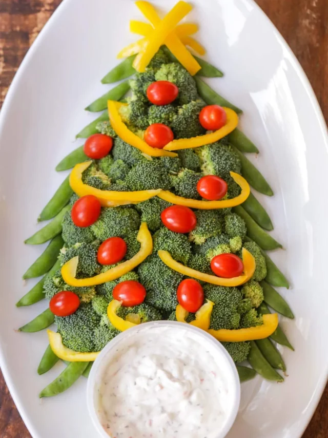 CHRISTMAS VEGGIE TRAY RECIPE