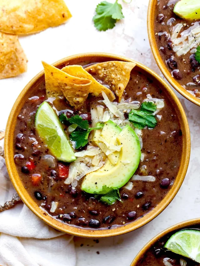 BLACK BEAN SOUP RECIPE