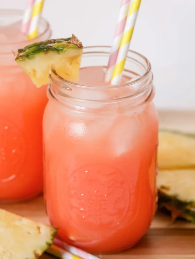 PINEAPPLE PINK LEMONADE SODA RECIPE