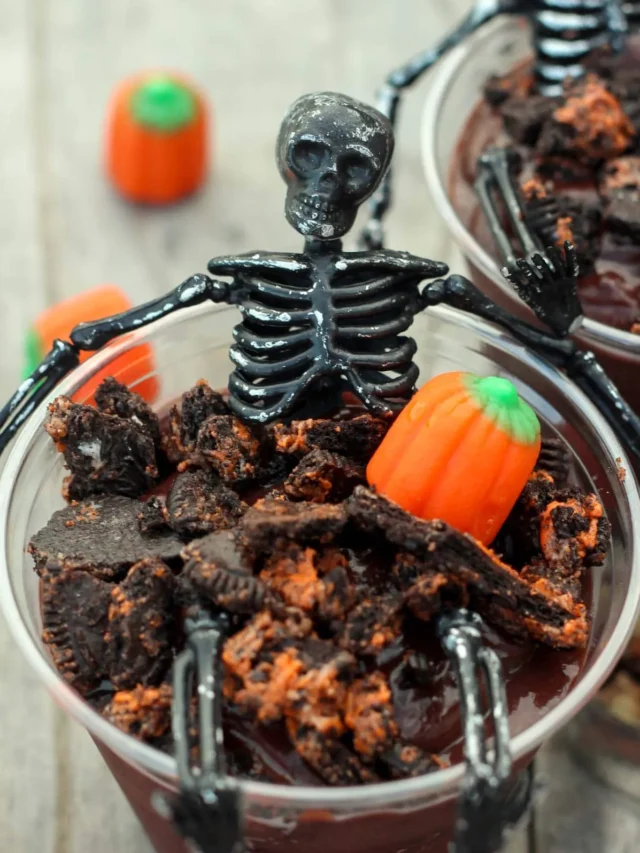 SKELETON PUDDING CUPS RECIPE