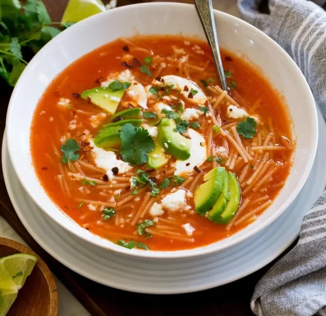 SOPA DE FIDEO RECIPE