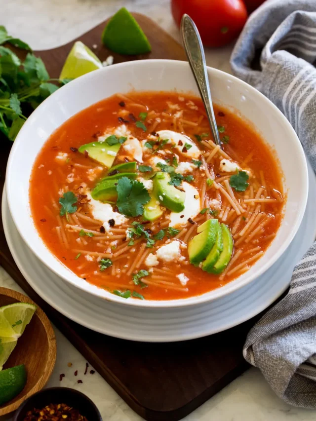 SOPA DE FIDEO RECIPE